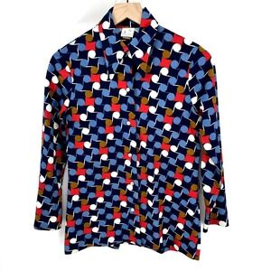 VINTAGE Hilton Head Sportswear 70s Music Note Blouse 11/12